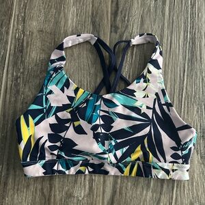 Old Navy Active Tropical Print Sports Bra